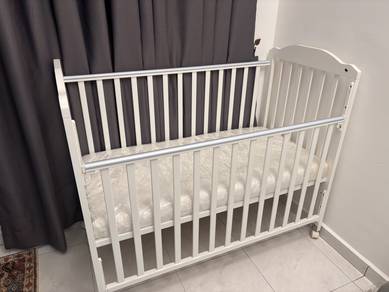 Katil Baby (kayu) + matress