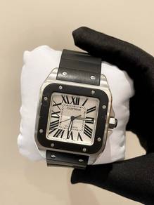 2009 Cartier Santos 100 XL Black Rubber REF 2656