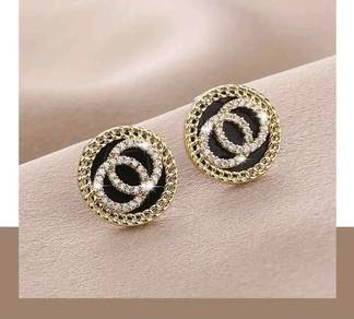 Black Studs, Same Style As Dilireba, New Ear Clips