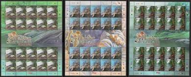 Mint Stamp Sheet Threaten Habitat Malaysia 2010