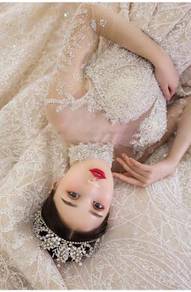 Diamond long sleeve Wedding bridal gown RM1100