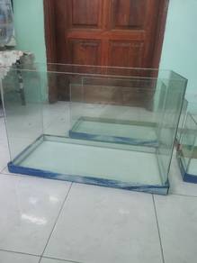 aquarium tank curve 60cm x30cm x35cm baru