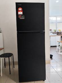 Toshiba Inverter 2-Door Refrigerator Black Glass 