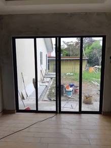 Sliding Door Kitchen- Aluminium-Kaca
