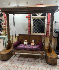 Traditional Indian Wooden Swing Jhula Solid Wood