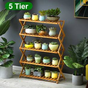 Flower Pot Plant Stand Garden Rack Shelf Rak Taman
