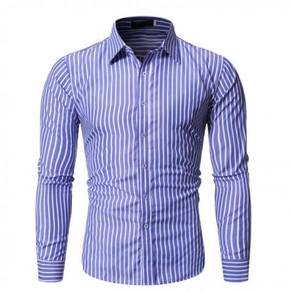 [12.12]Blue Stripe Formal Casual Long-Sleeve Shirt