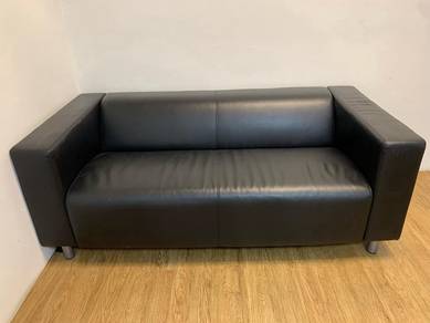 Ikea KLIPPAN 2-seat sofa, leather-look/Bomstad