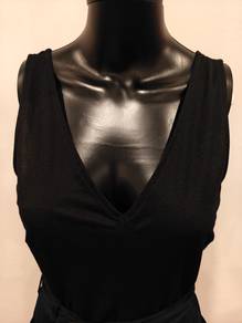 Free Postage New Long black dress Size M by