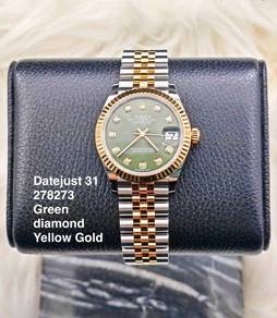 Rolex Datejust 31 ref. 278273 Green Diamond NEW