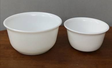 antique General Electric milk glass bowl 2