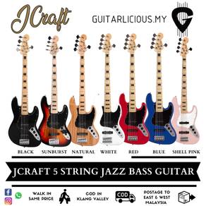 JCRAFT 5 String Jazz Bass Electric Guitar