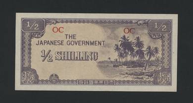 Oceania Japanese Invasion Money Half Shilling 1942