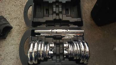 New dumbell full set 20kg with barbel