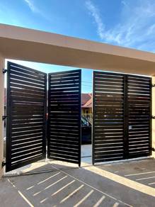 pintu pagar panel aluminium 