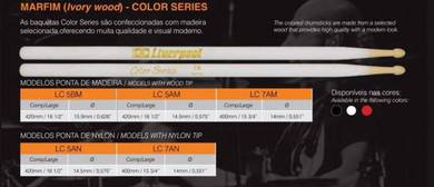 Liverpool Drum stick COLOR SERIES Pair
