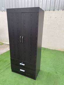 YE53A Almari Baju 2.5 x 6 Ft 2 Doors Wardrobe