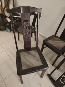 Marble Base Wooden Chair TD391