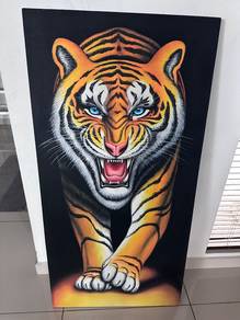 Large Tiger Canvas Wall Art (120 × 60 cm)