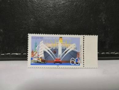 1989 Germany Stamp Hamburg Port Anniversary Ships