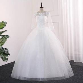 White wedding bridal dress gown RB0946