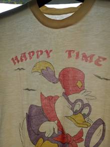 T-shirt cartoon Happy Time vintage 80s nike levis