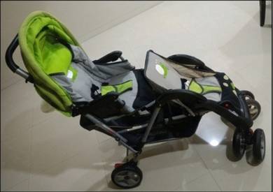 Double Stroller Tandem Like New Baby Stroller