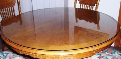 TABLE GLASS TOP ALAS MEJA l clear colour glass