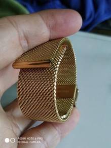 Gent 20mm 18mm 16mm gold tone mesh watch bracelet