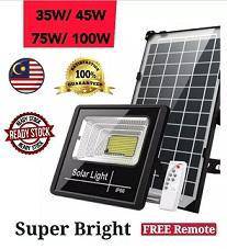 LAMPU SOLAR LED SPOTLIGHT FLOOD LiGHT 🇲🇾