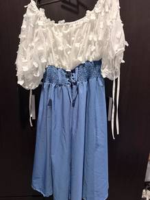 Floral Off-Shoulder Dress (Fits L)