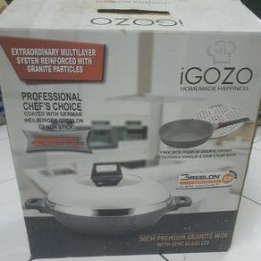 Periuk Wok Granite iGOZO 