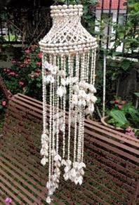 Hand Crafted Sea Shell Chandelier - 33 inches Long