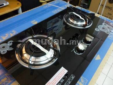 Harga Best * New 2 Burner Glass HOB G-238