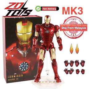 ZD Toys Original Iron Man MK3 Marvel legends Actio