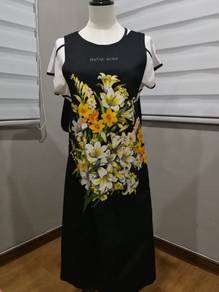 HANAE MORI vintage luxury apron M