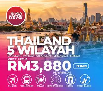 7H6M THAILAND 5 WILAYAH With FLIGHT 