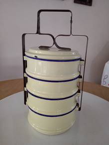 4 tier enamel tiffin carrier