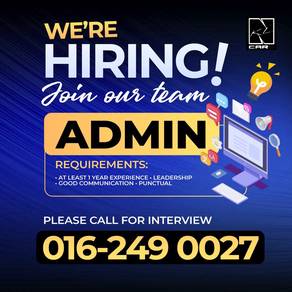 Admin Clerk / Kerani Assistant Support ( Cheras )
