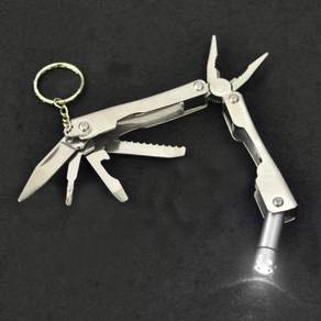 10 in1 Keychain Light Screwdriver Saw Knife Plier