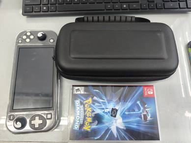 switch lite fullset with 2 physical games