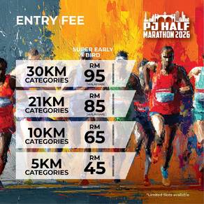 PJ Half Marathon 30KM Veteran Men's Race Entry
