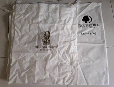 Ritz Carlton and double tree hotel laundry bags