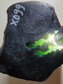 Icy Spinach Green Burmese Jadeite Jade Rough Stone