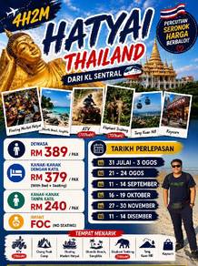 HATYAI 4H2M Dari KL SENTRAL 