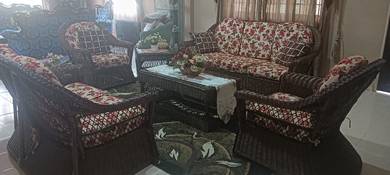 Set Sofa Rotan Lengkap 