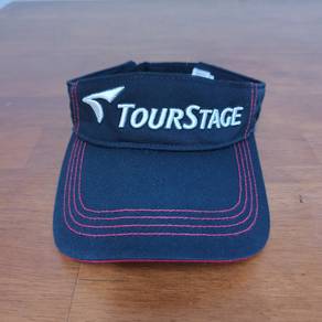 Tourstage Visor Hat Golf Adjustable Cap Black