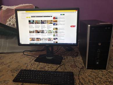 HP Compaq 6200 Desktop 24" Dell LCD