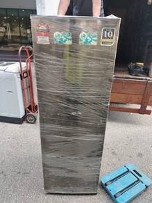 Sharp Chrome 2 Door Fridge TF982