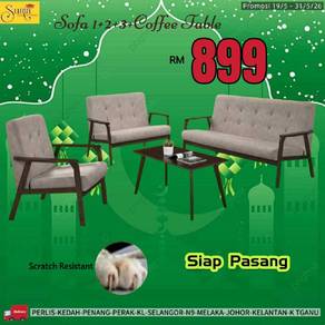 Sofa 1 2 3 + meja kopi